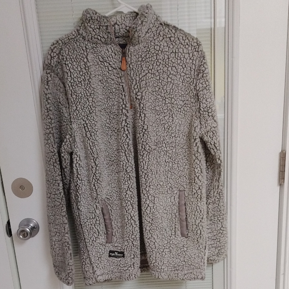 Simply Southern Gray Sherpa Jacket